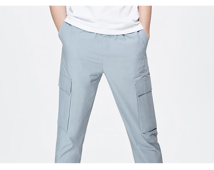 JackJones мужские хлопок Большие зауженные карманы чистый цвет повседневные укороченные брюки 219114522