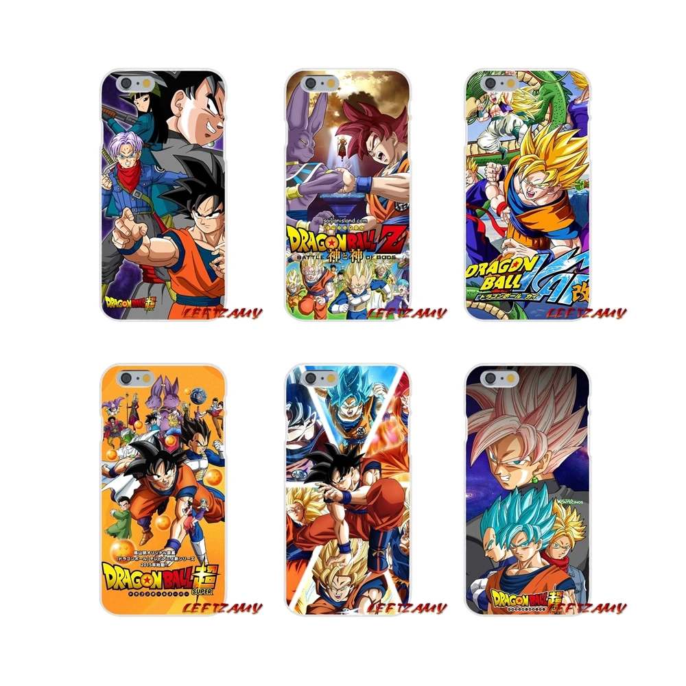 Аниме Dragon Ball Супер z плакат Тонкий силиконовый чехол для телефона iPhone X 4 4S 5 5S 5C SE 6 s