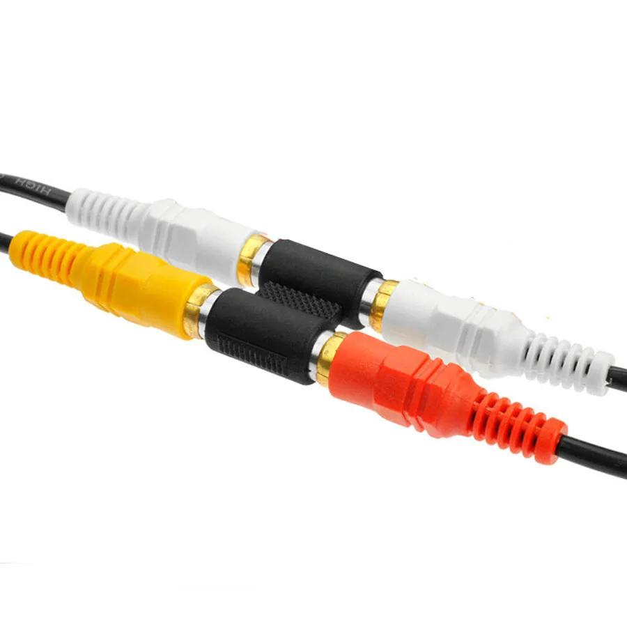 2 шт. 2Pin RCA Inline Coupler Female Plug AV Adapter F/F Коннектор to Joiner для камеры видеонаблюдения|rca