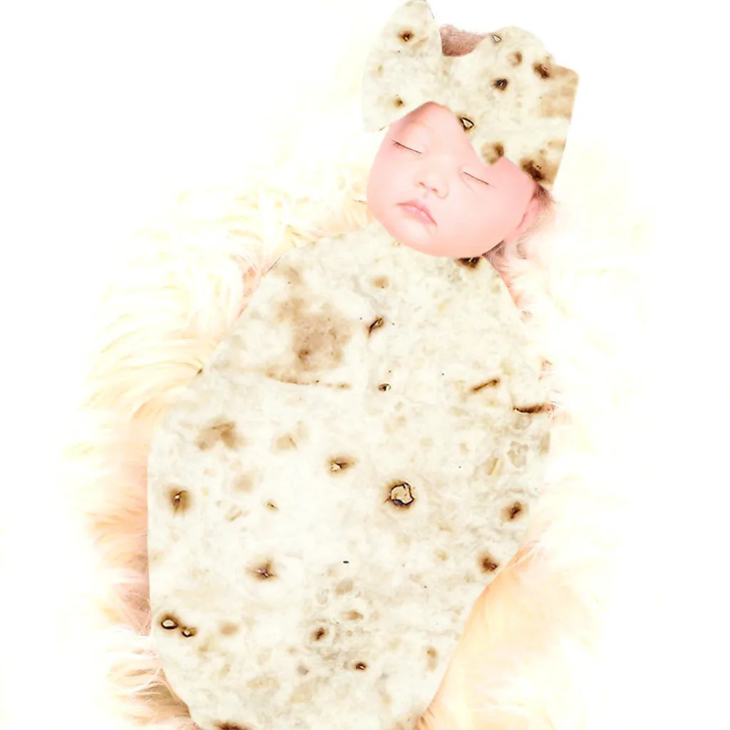 Новое буррито одеяло детская мука Tortilla Пеленание Одеяло пеленка для сна