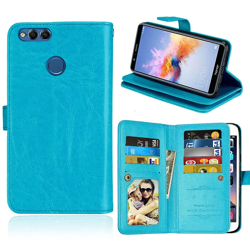 Чехол на Funda для huawei honor 7X, чехол, Роскошный кошелек, мульти-карта, флип, кожаный чехол для honor 7X, Обложка для книги, honor X7, чехол, сумка, Euti