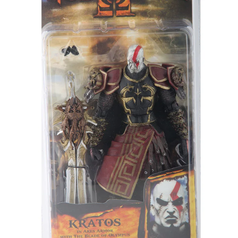 NECA God of War фигурки Кратос в Ares Armour W лезвия игрушки с коробкой 18 см