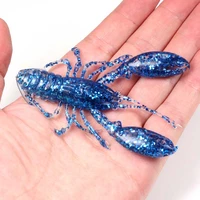 2pcs10cm 13g soft fishing lifelike lures soft lure super realistic bionic lobster artificial lobster fishing lure soft crawfish