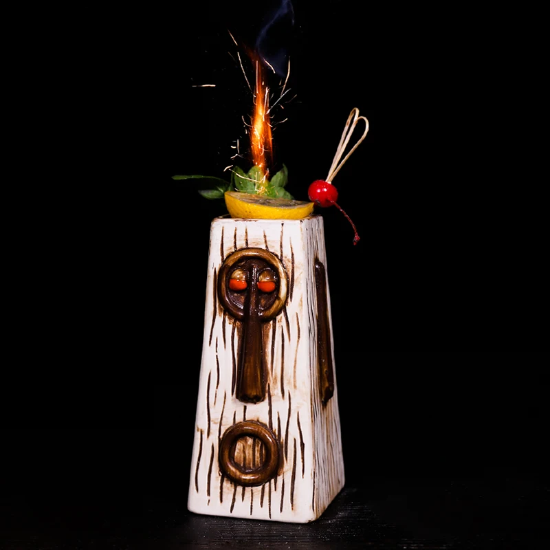 Креативная керамическая кружка TIKI Hawaii чашка для шампанского красного вина чаша
