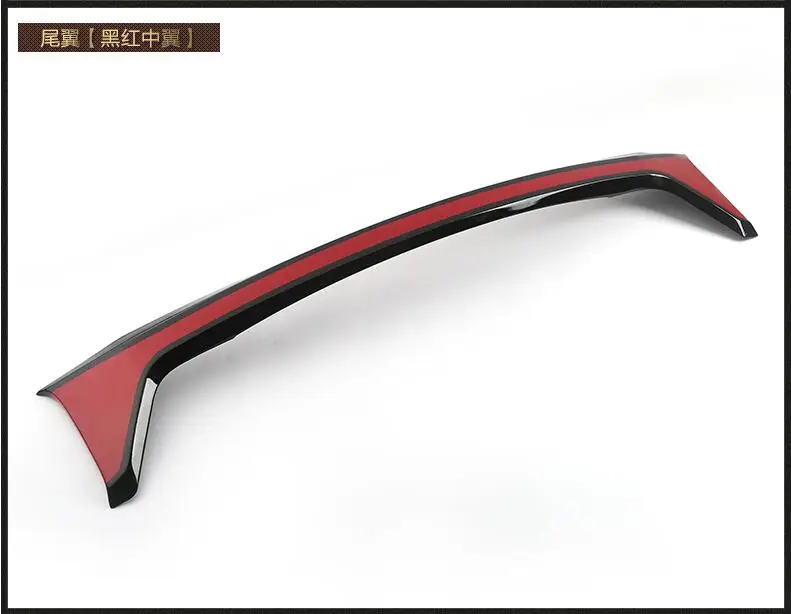 black red ABS краска заднего крыла багажник спойлер для Nissan PATROL Y62 2012 2013 по EMS - Цвет: black red