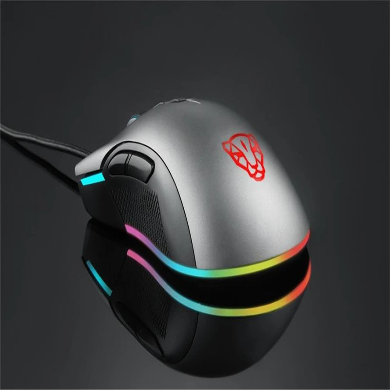 Мышь Raton MOTOSPEED V70 12000 dpi профессиональная дышащая Оптическая Проводная игровая мышь RBG перезаряжаемая компьютерная мышь 18Aug3