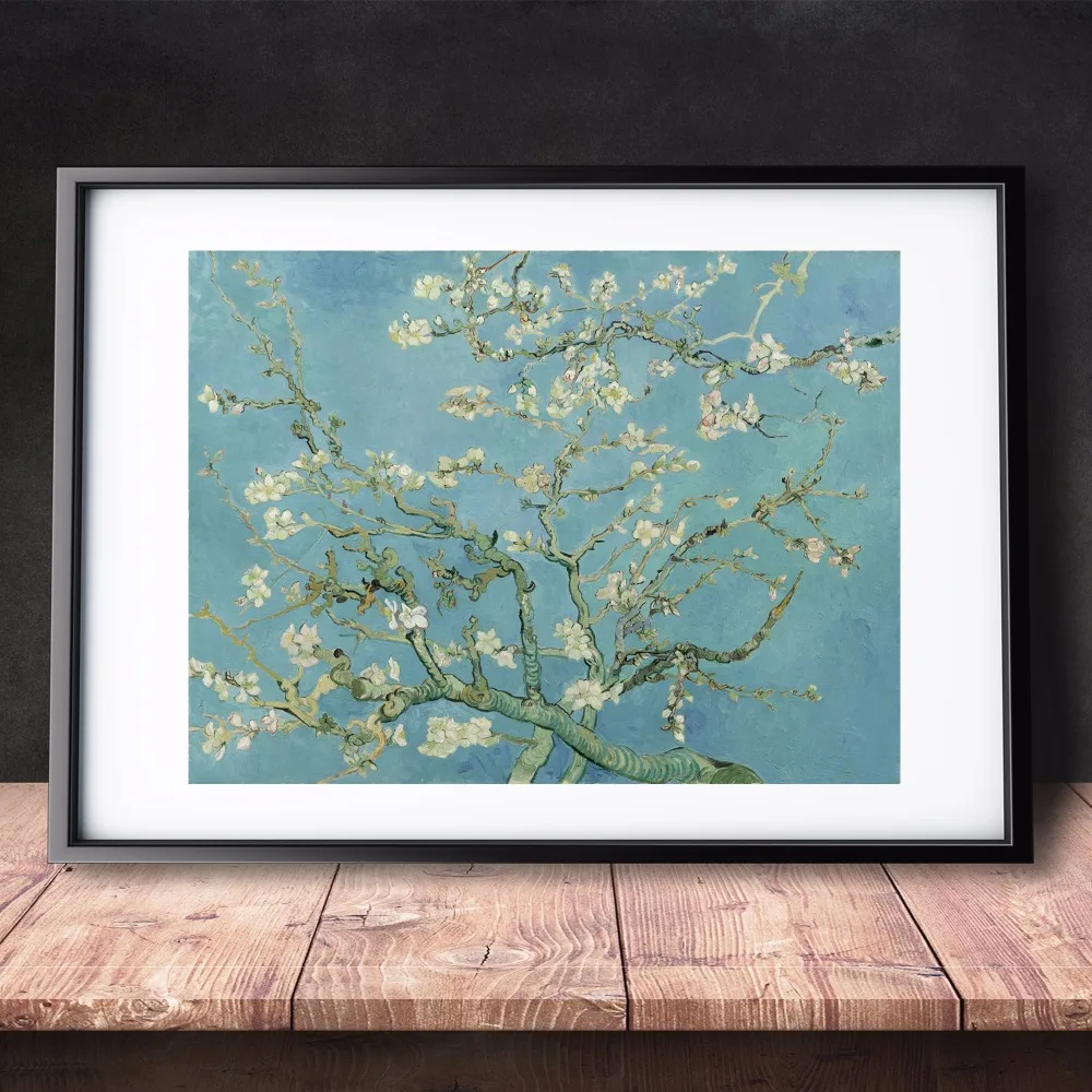Картина на холсте с изображением миндаля Ван Гога 1890 настенные картины для