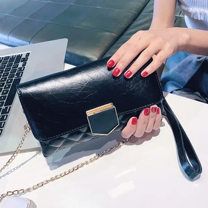 Женские сумки на плечо LYKANEFU из искусственной кожи, Дамский клатч, дамские повседневные клатчи, сумки через плечо с длинной цепочкой, сумки на плечо