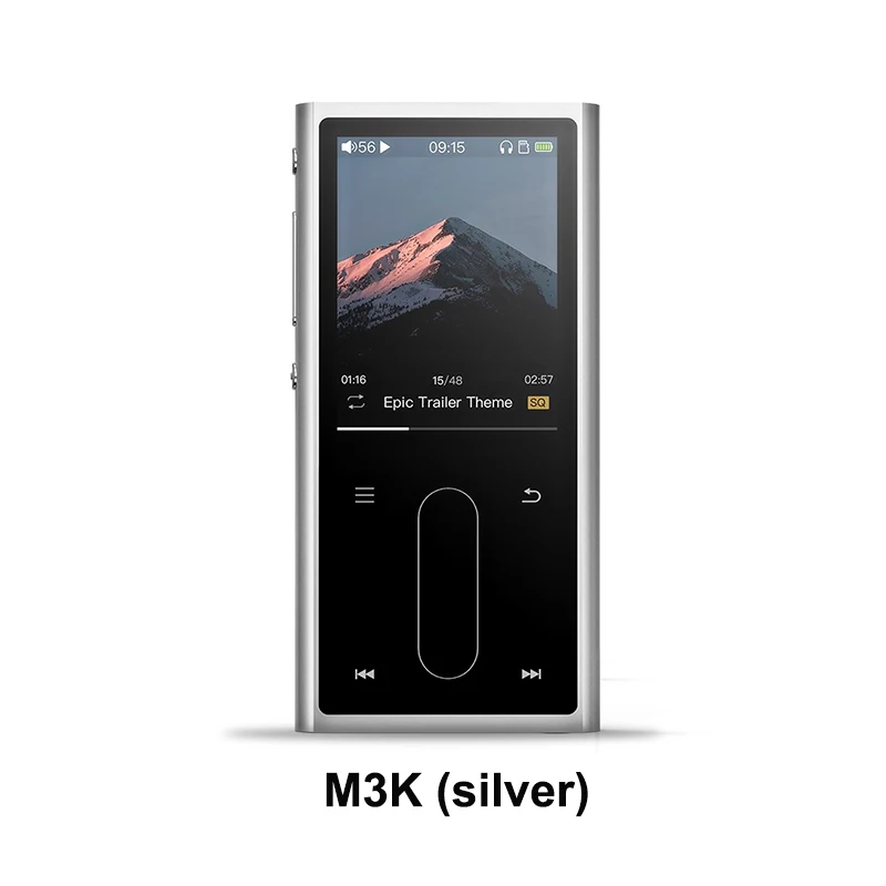 M3K(silver) FIIO M3K мини Hi-Fi Hi-Res Lossless портативный музыкальный плеер MP3 AK4376A ЦАП чипы Высокая точность записи 24 часа работы от батареи - Цвет: M3K(silver)