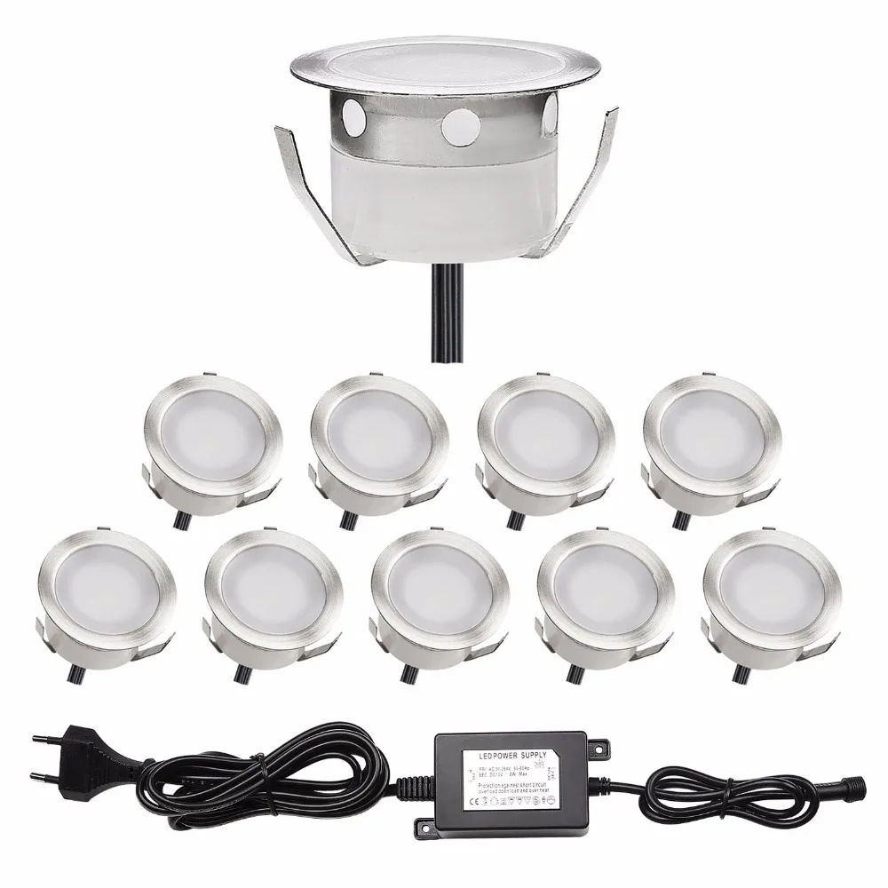 Светодиодные огни палубе комплект Нержавеющая сталь Водонепроницаемый