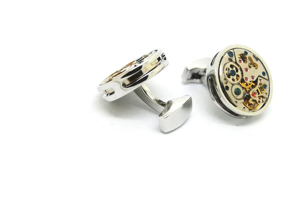 Для мужчин Jewelry Высокое качество запонки s серебряные часы бренд свадебный