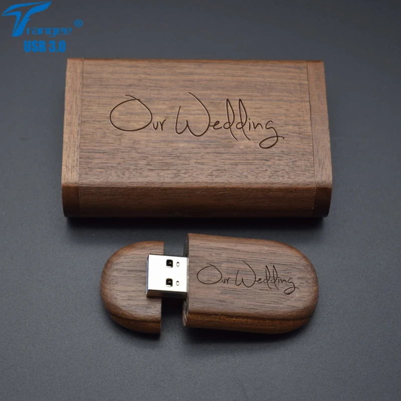 Trangee 10 шт./лот USB 3 0 флэш накопитель овальной формы орехового цвета 8 ГБ 16 32 64 Гб 128