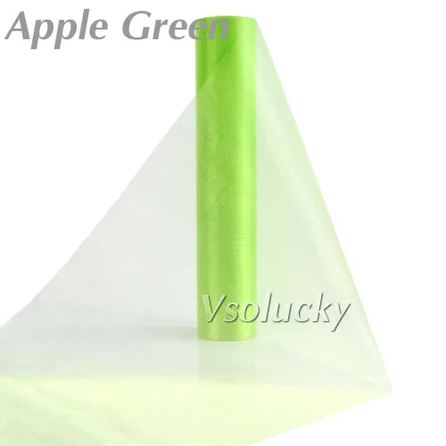 Легкая Зеленая органза 25 м x 29 см | Дом и сад