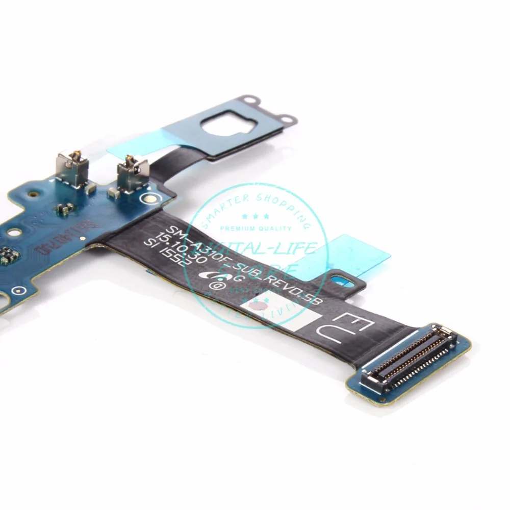 Для Samsung Galaxy A3 2016 A310f USB док-станция зарядное устройство Порт + микрофон Кнопка