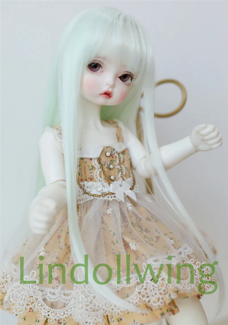 1/3 BJD парик Pullip DD SD Dollfie кукла высокая температура волосы 8-9 дюймов Длинные Мятные |