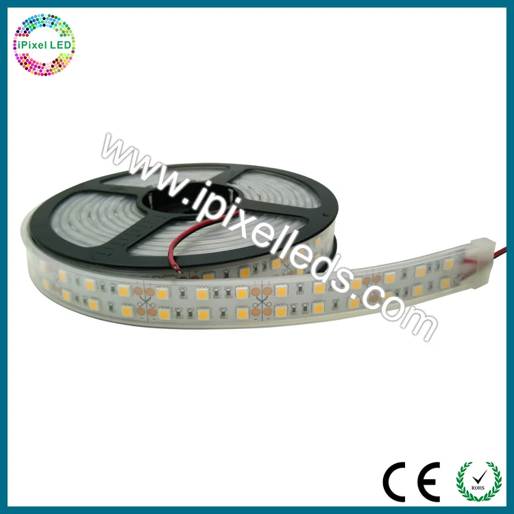 Теплый белый/чистый белый/холодный белый SMD5050 DC24V двухрядный 120 светодиодов/м