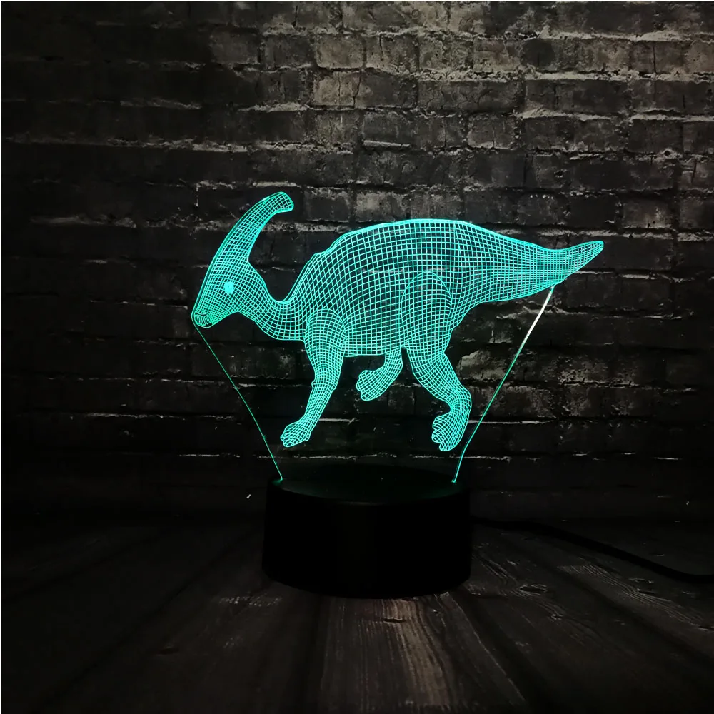 Новинка акриловый 3D динозавр Парк Юрского периода паразолеф светодиодный