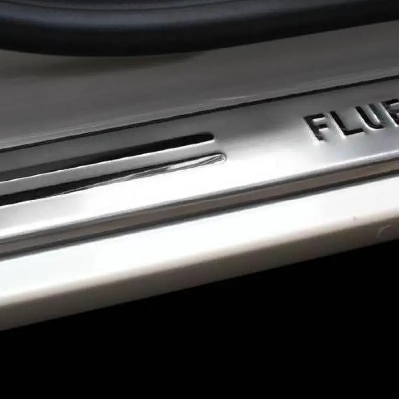 Для Renault Fluence 2010- высокое качество нержавеющая сталь Накладка/порог автомобиля-Стайлинг автомобиля-Чехлы