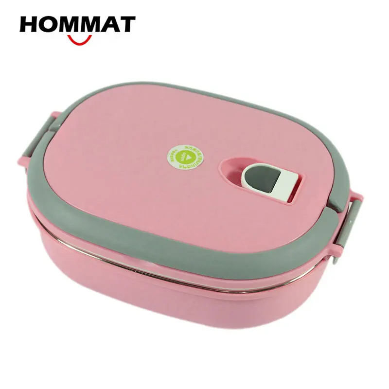 Stainless Steel Food Storage Bento Meal Box Portable Food Container Bento Box Metal Lunchbox Office School the goods for kitchen