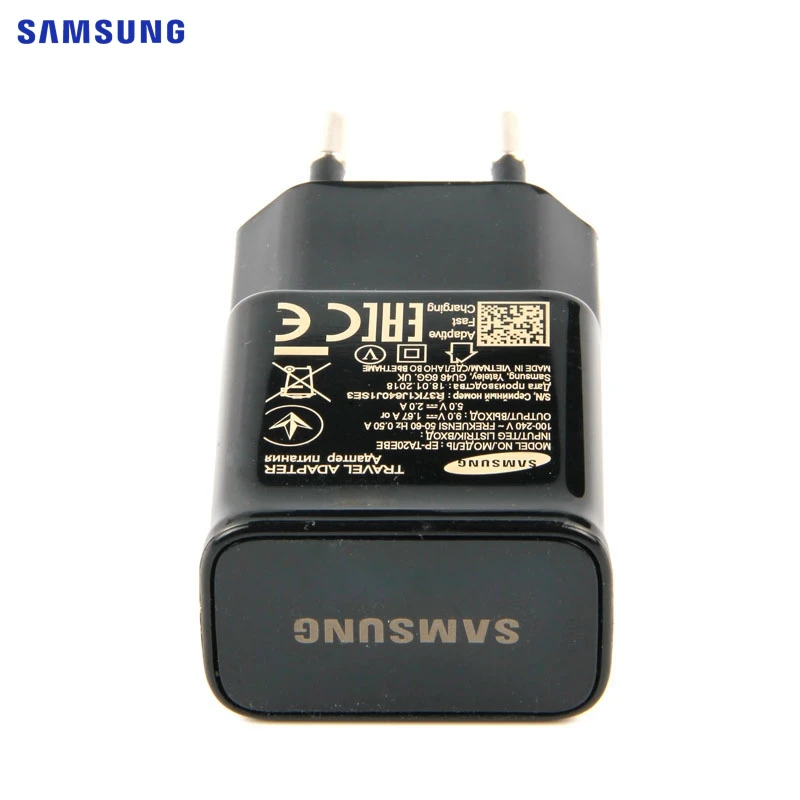 Samsung оригинальное зарядное устройство для быстрой зарядки для samsung GALAXY S9 A8+ S8 G9500 W2018 C7 Note 9 Pro SM-C701F S9 Plus usb type-C