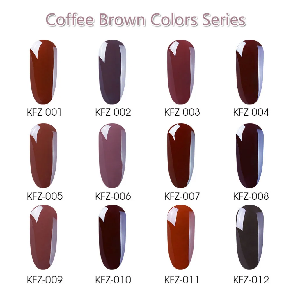 Гель лак для ногтей HNM кофейно коричневый полуперманентный УФ 8 мл|gel polish uv|nail gel