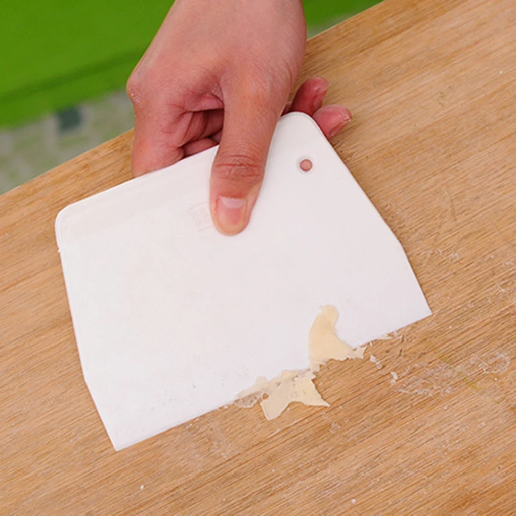 Пластиковый трапециевидный скребок маленький крем торт тесто резки выпечки резак масло более гладкие лопатки для теста