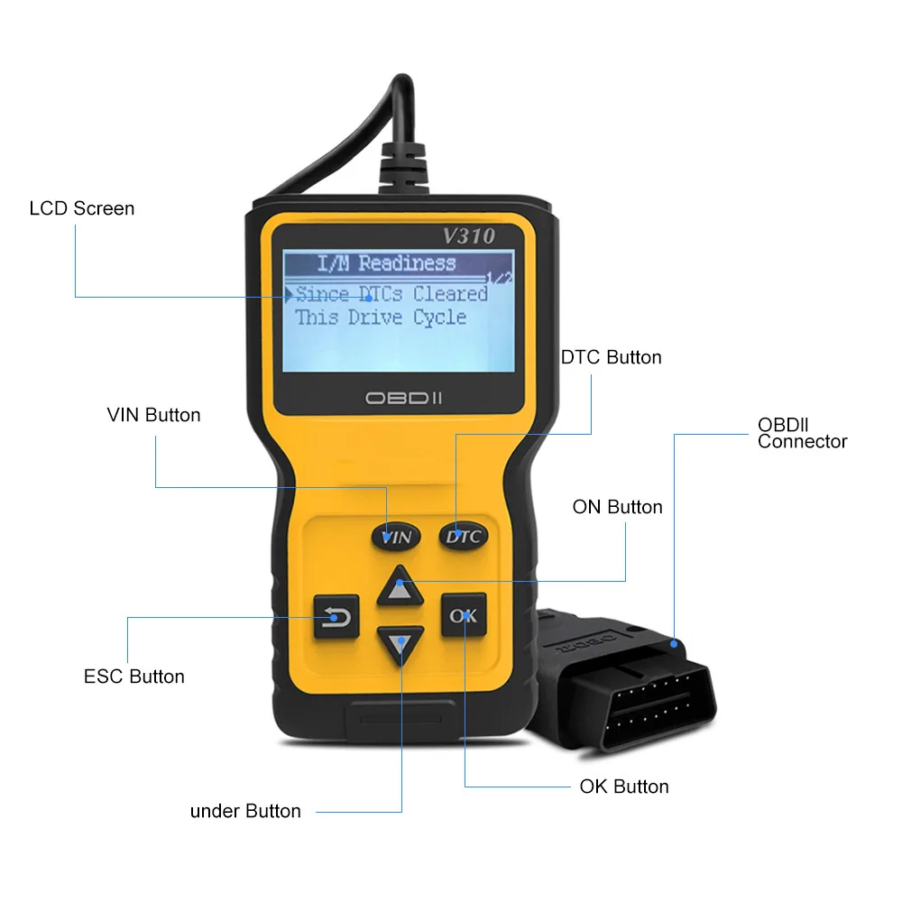 Диагностический инструмент AOSHIKE OBD протоколы OBDII умный сканер считыватель кодов