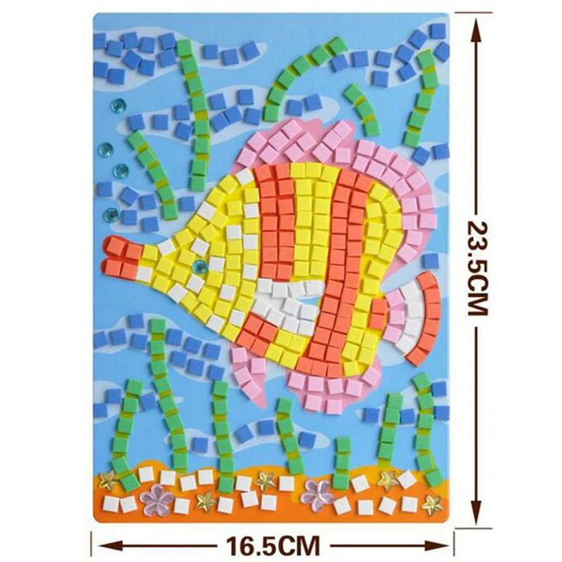 2017 12 видов стилей 3D Мозаика творческие наклейки для игр животных транспортировка