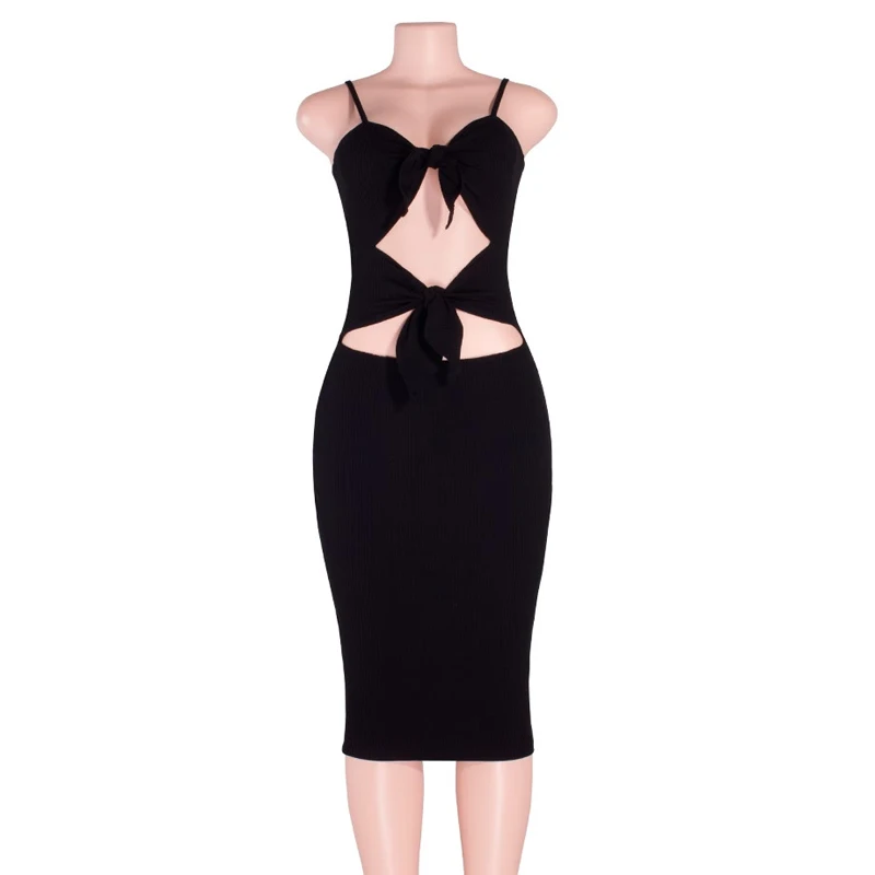 2018 новый летний Женские туфли черного цвета без рукавов Спагетти ремень бретели