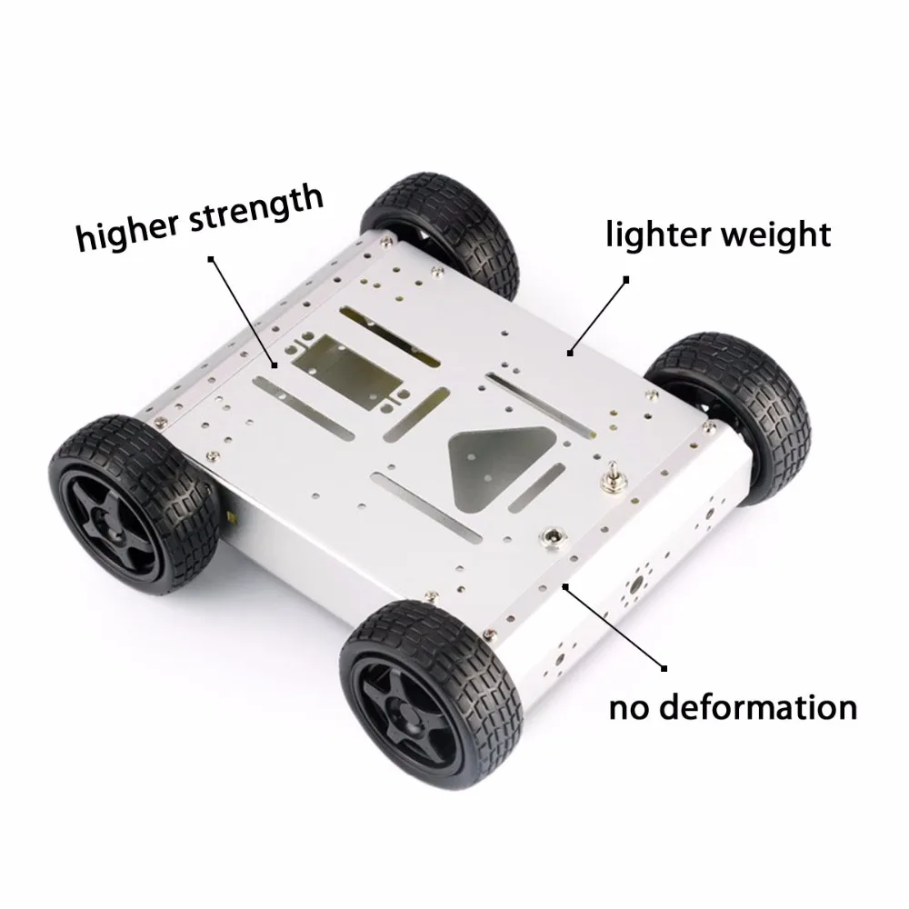 Rotoup умный робот шасси комплект для Arduino 4WD двигатель автомобиля колёса