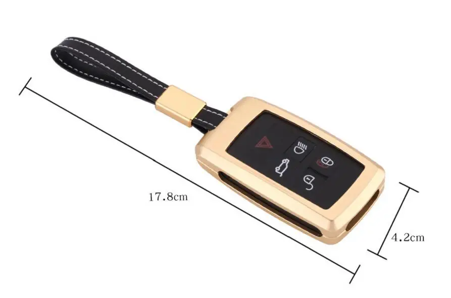 Высококачественный чехол для ключа из алюминиевого сплава с кольцом держателем