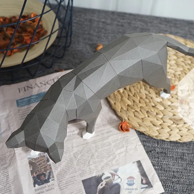 Прекрасный кот бумага 3D DIY материал ручной работы творческий домашний стол Декор реквизит#1156 ручной работы милые геометрические бумажные фигурки