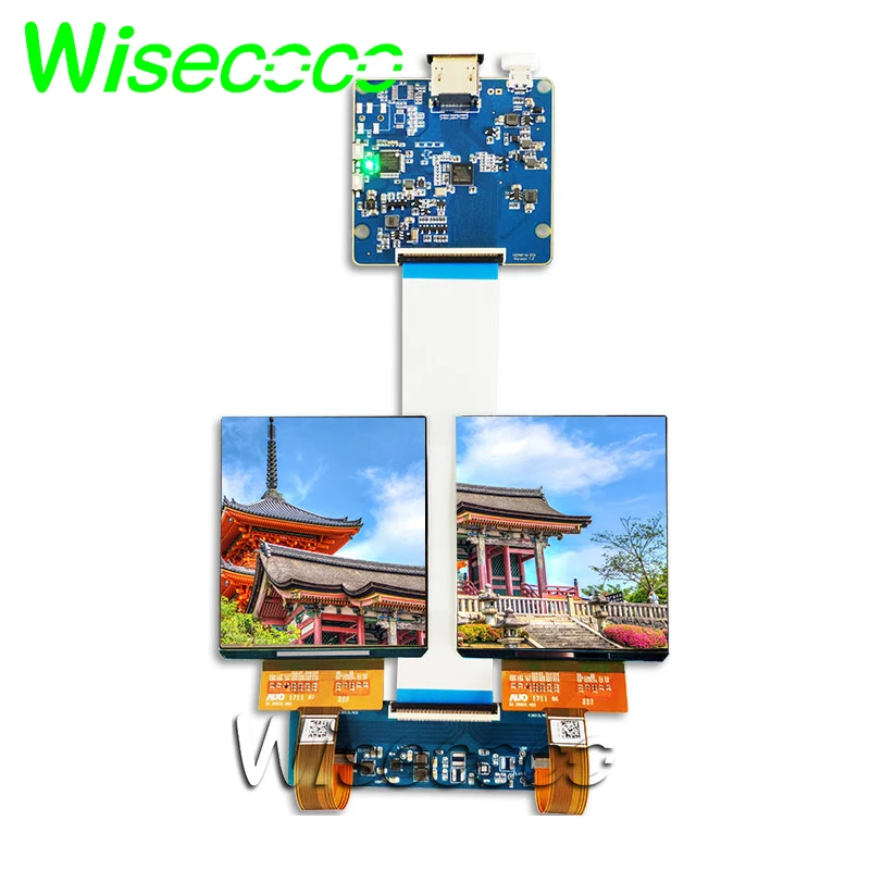 

Wisecoco 3.81 Inch Micro OLED AMOLED 1080x1200 VR AR MR Display H381DLN01.2 LCD Module MIPI Controller Board 90hz IPS Screen