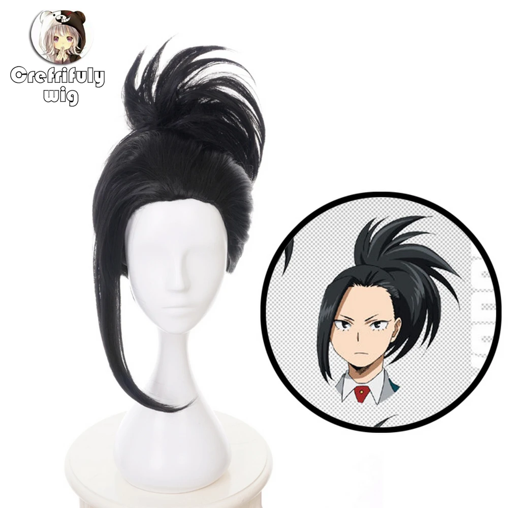 Парик для косплея моя геройская Академия черный Boku no Hiro Akademia Momo Yaoyorozu