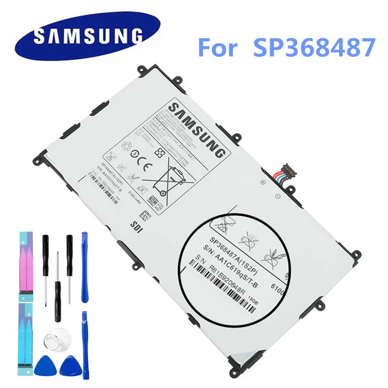 Оригинальная батарея samsung Forsp368487A(1S2p) 6100 мАч samsung Galaxy Tab 8,9 P7300 P7310 P7320 Батарея инструменты