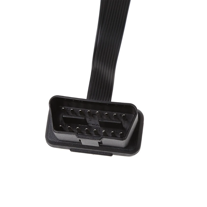 

16 Pin OBD2 Male To Double Female Splitter Flat Thin Y Connector Extension Cable