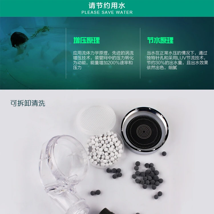 С водой под давлением - насадка для душа и ручной душ одной Pengtou сопла аксессуары