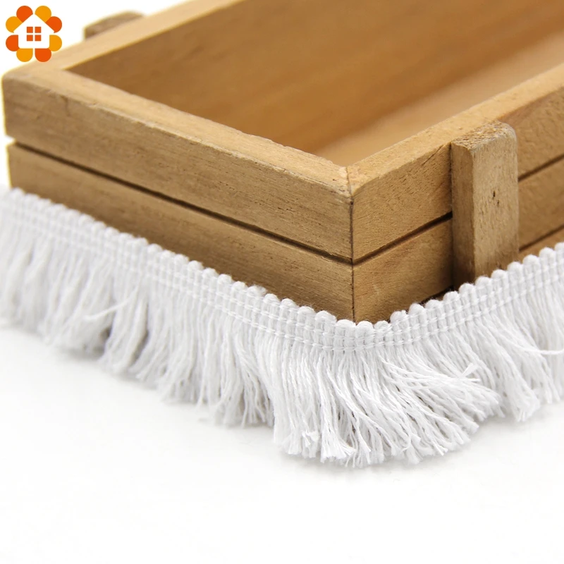 5 м/лот белая/черная/бежевая хлопковая кисточка с бахромой аксессуары ручной