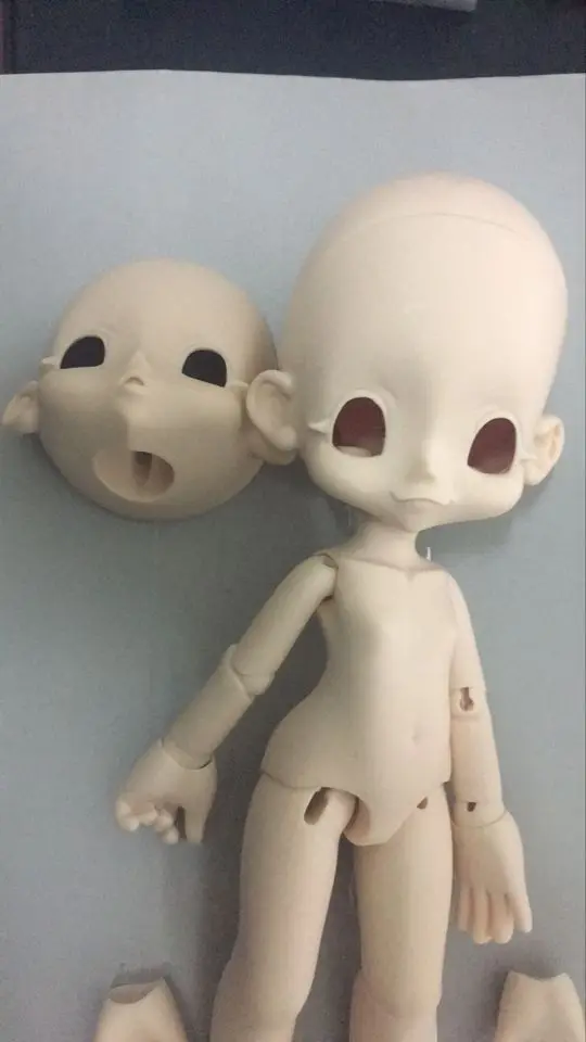 

2019 Advanced Resin Bjd / sd 1/6 doll bjd / sd doll kinoko juice cute doll gift Two faces