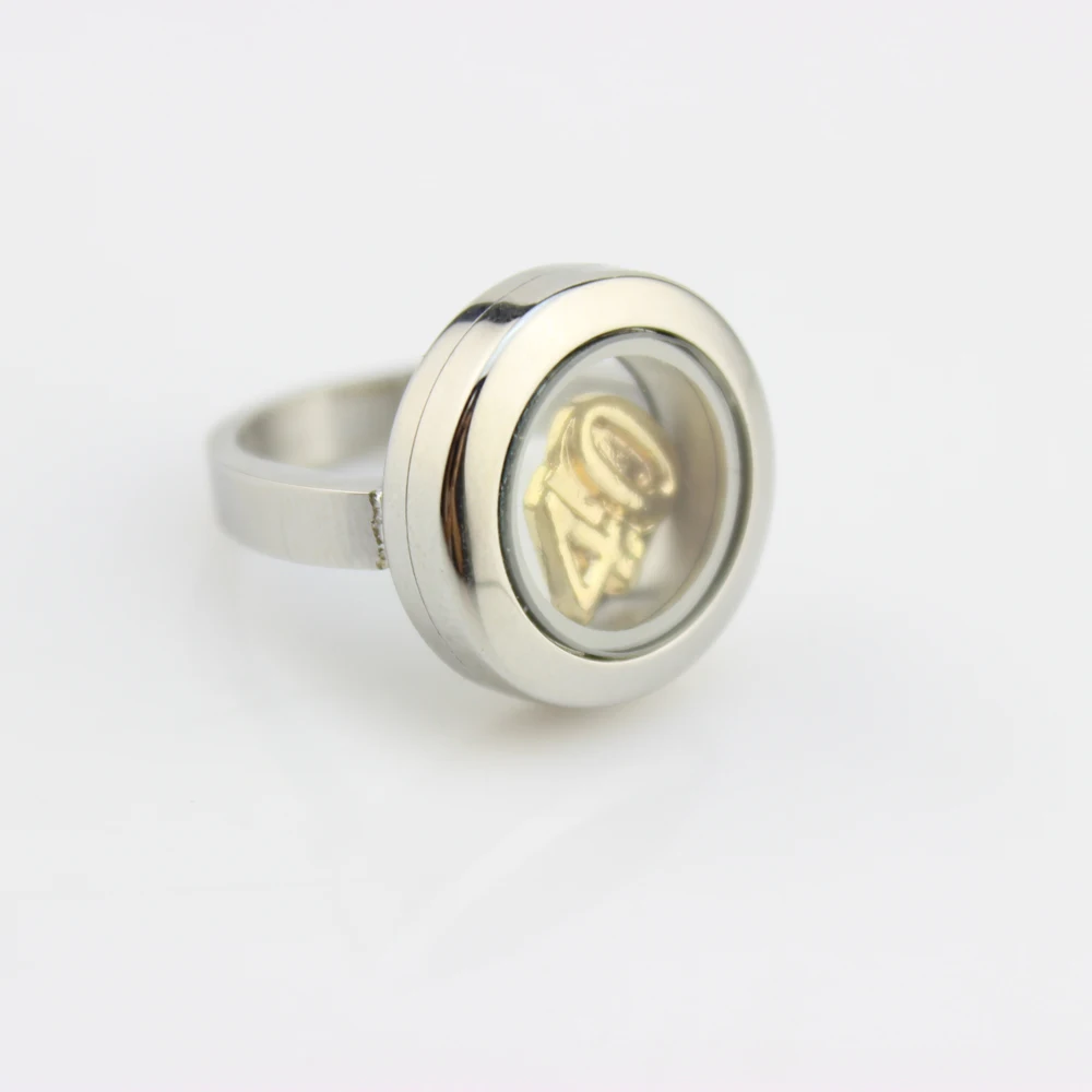 20 мм винт из нержавеющей стали стеклянный плавающий медальон простое живое