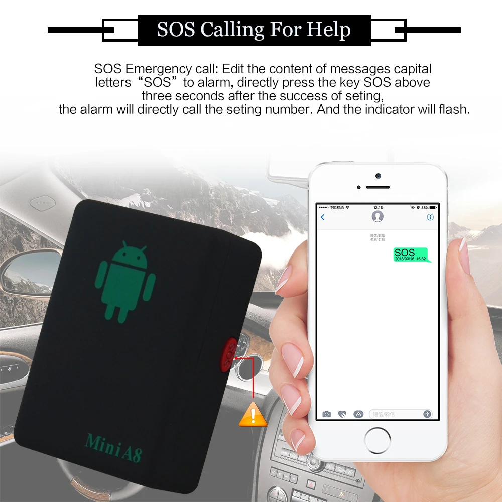 Мини A8 GPRS трекер Rastreador Veicular для автомобиля детей Pet GSM/GPRS адаптер отслеживания