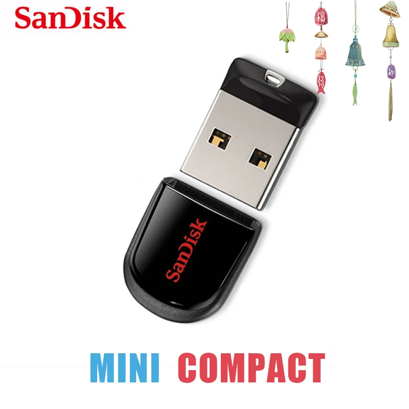 SanDisk CZ33 USB флеш накопитель 16 Гб мини 32 ГБ 2 0 микро 64 Поддержка официальное
