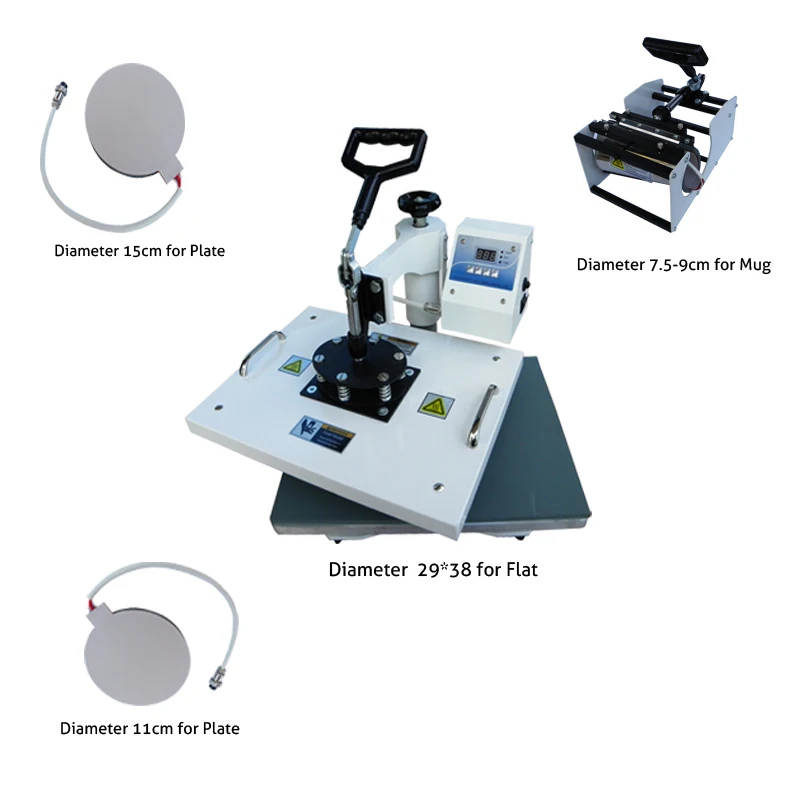 

4 in 1 Combo T-shirt Mug Cap Heat Transfer Machine With CE