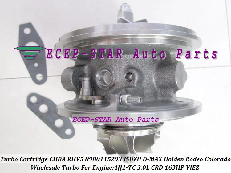 Турбокартридж CHRA RHV5 VDD30013 VBD30013 8980115293 8980115296 Турбокомпрессор Для ISUZU D MAX Rodeo 3.0L CRD 07 4JJ1