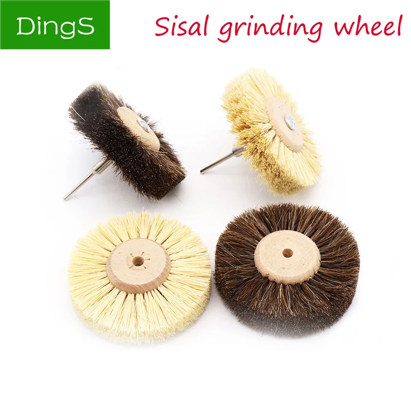 

1pcs Abrasive Sisal Filament & Horse Hair Brush Polishing Grinding Buffing Wheel Woodworking For Furniture Rotary Drill Tools