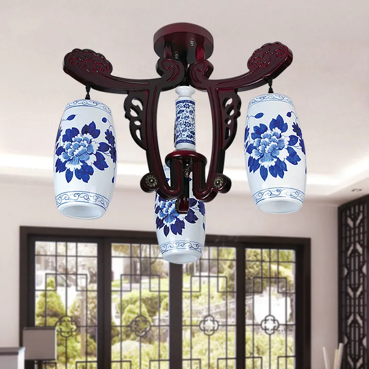 Лампа в новом китайском стиле потолочный светильник Короткие классические лампы