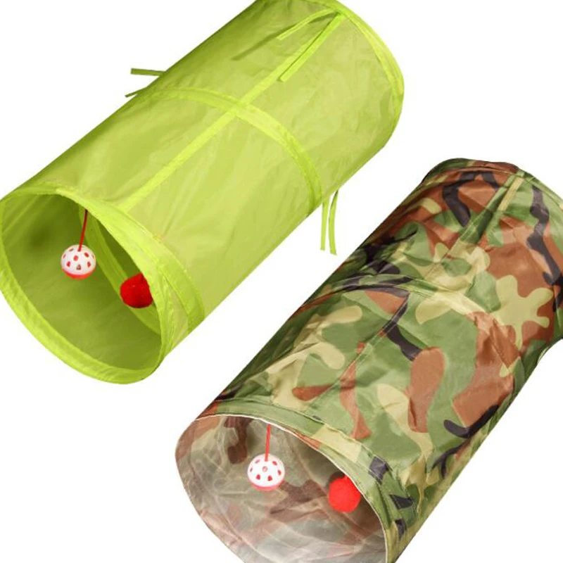 

Breathable 6 Colors Polyester Cloth Cat Toys Pet Cat Play And Rest Products Foldable Cat Play Tunnel PTCT-12