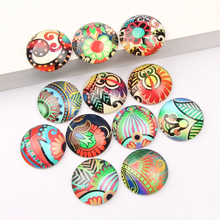 

Reidgaller Round Glass Cabochons 10mm 12mm 14mm 18mm 20mm 25mm diy flatback dome jewelry cameo for pendants earrings