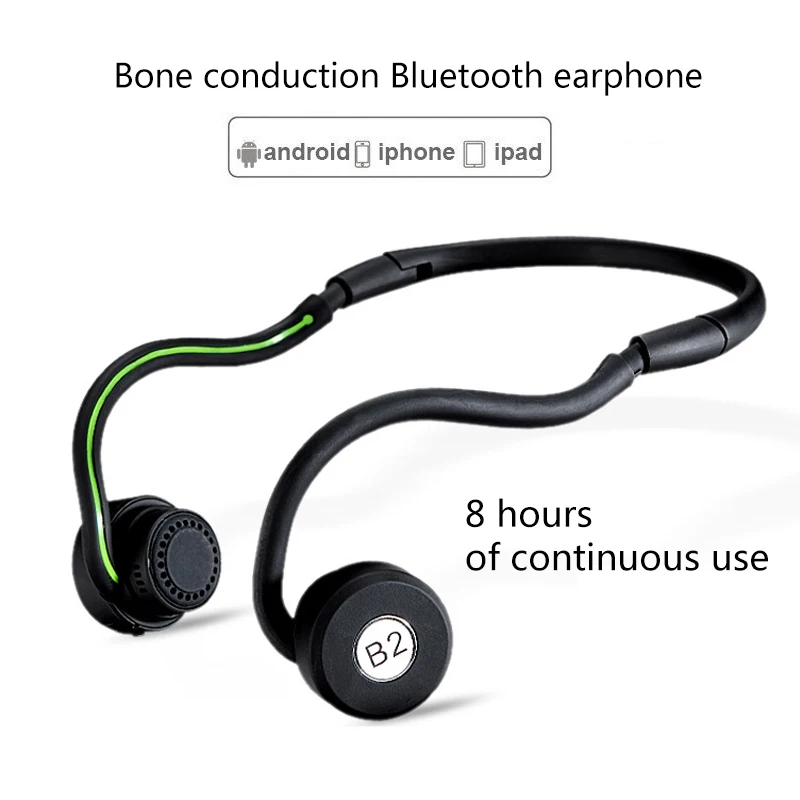 Супер бас Bluetooth наушники спортивные беспроводные Sweatproof стерео с микрофоном для