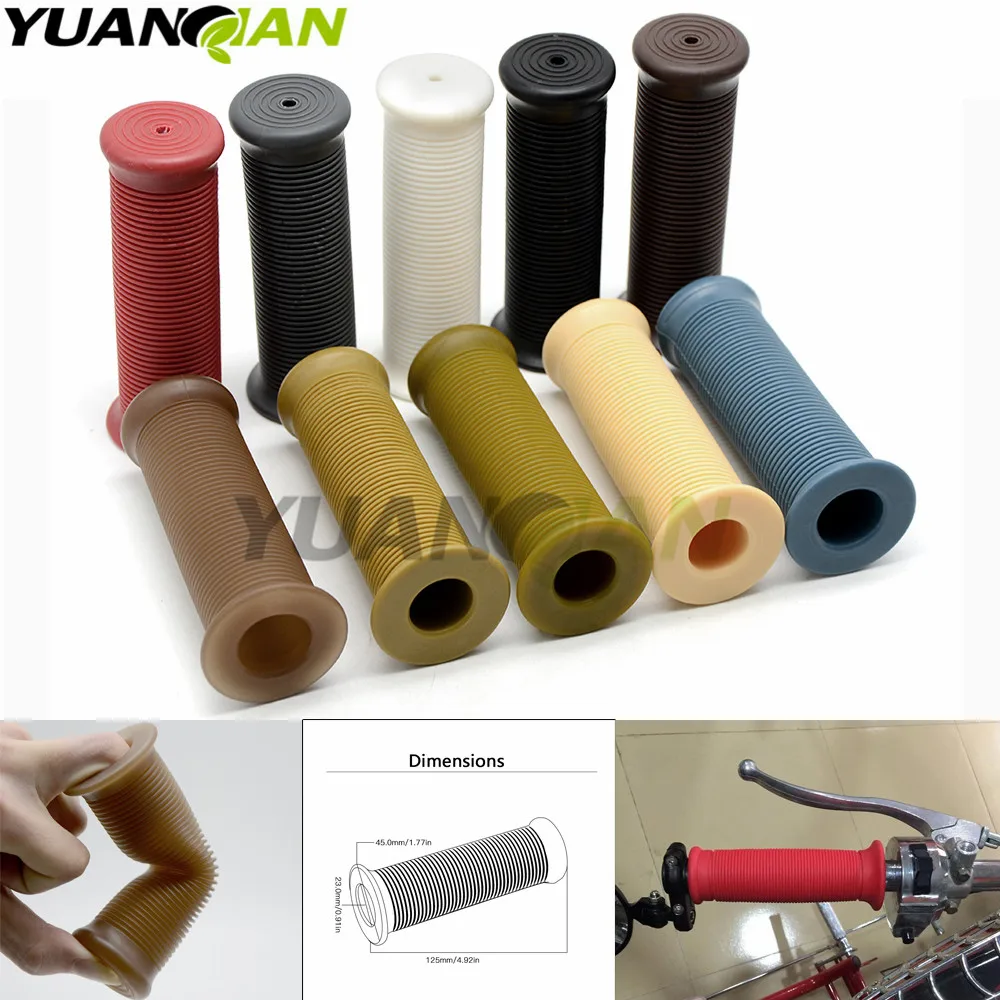 2 шт. резиновые нескользящие накладки на руль мотоцикла 7/8 дюйма|grips bar end|handle motohand